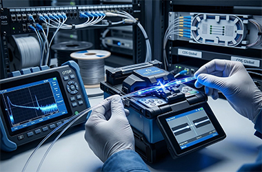 service Fibre deployment, splicing and testing for high-speed networks